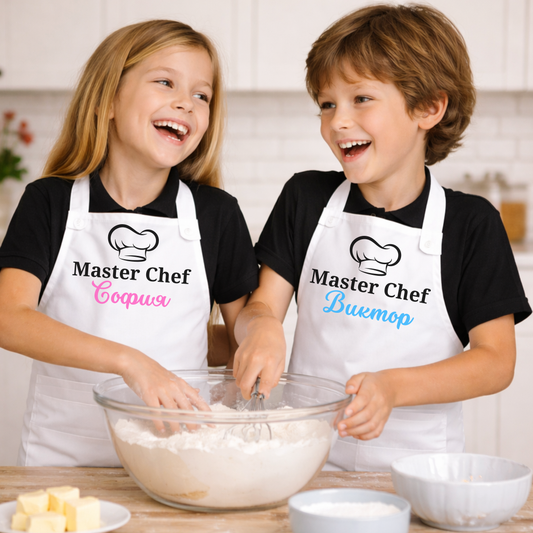 Детска престилка Master Chef  – персонализирана, удобна и устойчива